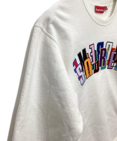 SUPREME（シュプリーム）SUPREME (シュプリーム) Stacked crewneck ホワイト サイズ:Lの古着・服飾アイテム