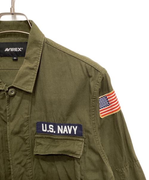 AVIREX（アヴィレックス）AVIREX (アヴィレックス) リップストップ BDU ジャケット オリーブ サイズ:Mの古着・服飾アイテム