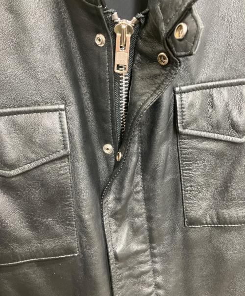 HORN WORKS（ホーンワークス）HORN WORKS (ホーンワークス) レザージャケット ブラック サイズ: LLの古着・服飾アイテム