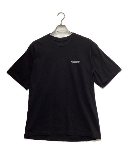 NEIGHBORHOOD（ネイバーフッド）NEIGHBORHOOD (ネイバーフッド) ロゴ刺繍tシャツ ブラック サイズ:Lの古着・服飾アイテム