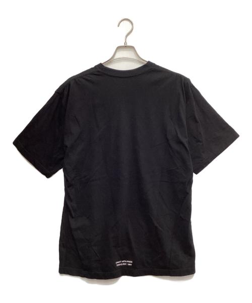 NEIGHBORHOOD（ネイバーフッド）NEIGHBORHOOD (ネイバーフッド) ロゴ刺繍tシャツ ブラック サイズ:Lの古着・服飾アイテム