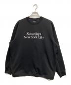 Saturdays NYCサタデーズ ニューヨーク）の古着「Sweat Pullover」｜ブラック