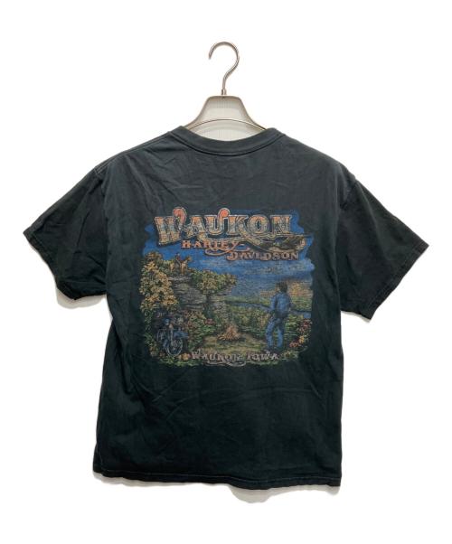 HARLEY-DAVIDSON（ハーレーダビッドソン）HARLEY-DAVIDSON (ハーレーダビッドソン) プリントTシャツ ブラック サイズ:Lの古着・服飾アイテム