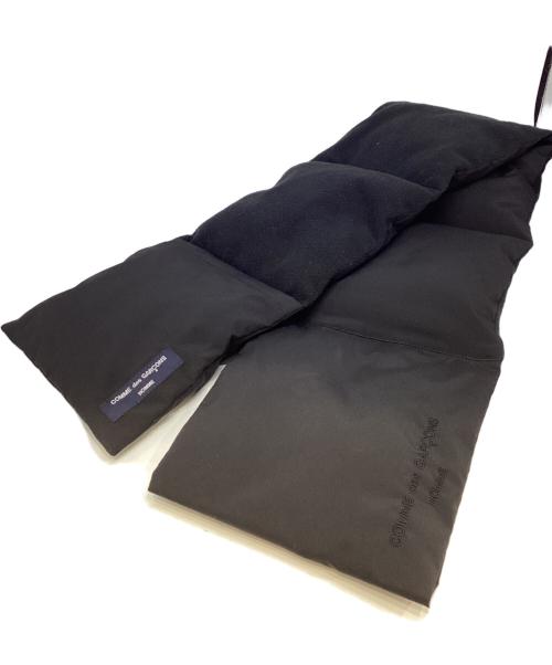 COMME des GARCONS HOMME（コムデギャルソン オム）COMME des GARCONS HOMME (コムデギャルソン オム) エステルタフタ×エステルフリースマフラー ブラックの古着・服飾アイテム