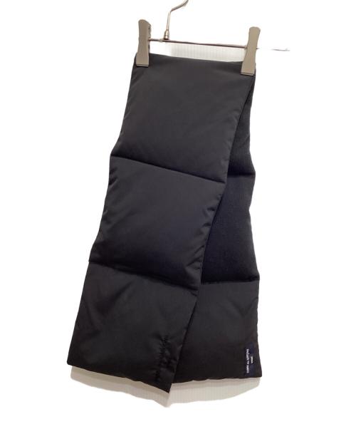COMME des GARCONS HOMME（コムデギャルソン オム）COMME des GARCONS HOMME (コムデギャルソン オム) エステルタフタ×エステルフリースマフラー ブラックの古着・服飾アイテム