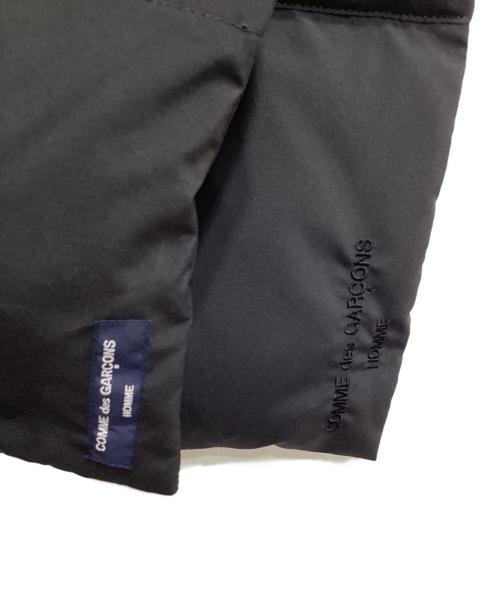 COMME des GARCONS HOMME（コムデギャルソン オム）COMME des GARCONS HOMME (コムデギャルソン オム) エステルタフタ×エステルフリースマフラー ブラックの古着・服飾アイテム