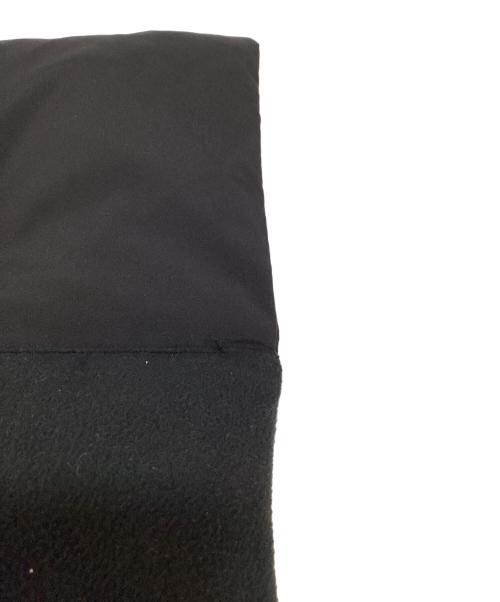 COMME des GARCONS HOMME（コムデギャルソン オム）COMME des GARCONS HOMME (コムデギャルソン オム) エステルタフタ×エステルフリースマフラー ブラックの古着・服飾アイテム