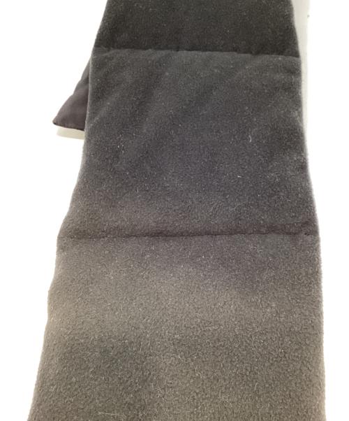 COMME des GARCONS HOMME（コムデギャルソン オム）COMME des GARCONS HOMME (コムデギャルソン オム) エステルタフタ×エステルフリースマフラー ブラックの古着・服飾アイテム