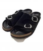 BIRKENSTOCKビルケンシュトック）の古着「B&Y別注 チューリッヒ ビッグバックルサンダル」｜ブラック