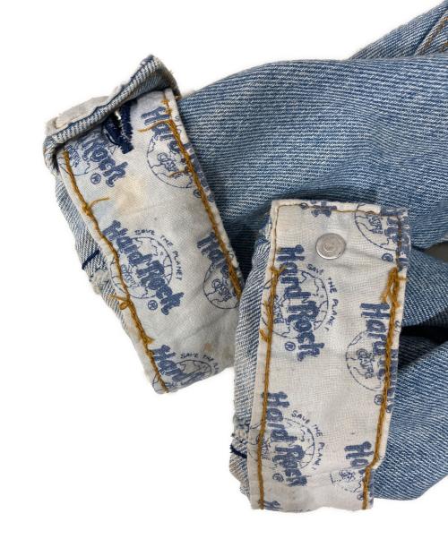Hard Rock cafe（ハードロックカフェ）Hard Rock cafe (ハードロックカフェ) バック刺繍デニムジャケット ブルー サイズ:Sの古着・服飾アイテム