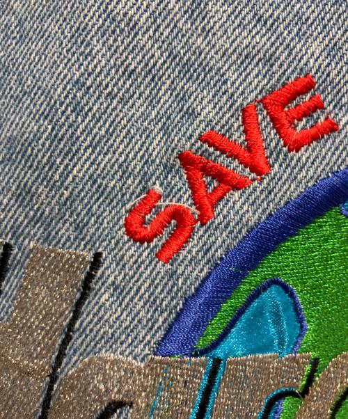 Hard Rock cafe（ハードロックカフェ）Hard Rock cafe (ハードロックカフェ) バック刺繍デニムジャケット ブルー サイズ:Sの古着・服飾アイテム