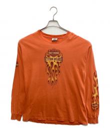 HARLEY-DAVIDSON（ハーレーダビッドソン）の古着「長袖カットソー」｜オレンジ