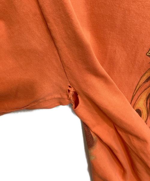 HARLEY-DAVIDSON（ハーレーダビッドソン）HARLEY-DAVIDSON (ハーレーダビッドソン) 長袖カットソー オレンジ サイズ:Lの古着・服飾アイテム