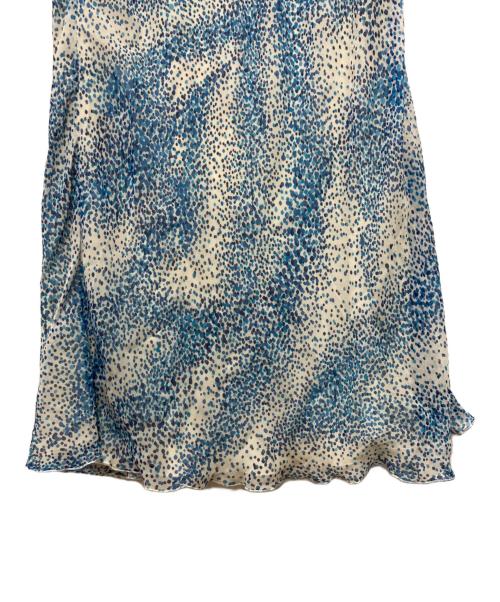LANVIN COLLECTION（ランバンコレクション）LANVIN COLLECTION (ランバンコレクション) 総柄シルクワンピース ブルー サイズ:36の古着・服飾アイテム
