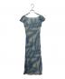 LANVIN COLLECTION (ランバンコレクション) 総柄シルクワンピース ブルー サイズ:36：4000円