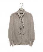 LAUREN RALPH LAURENローレンラルフローレン）の古着「ボウタイシャツ」｜ベージュ