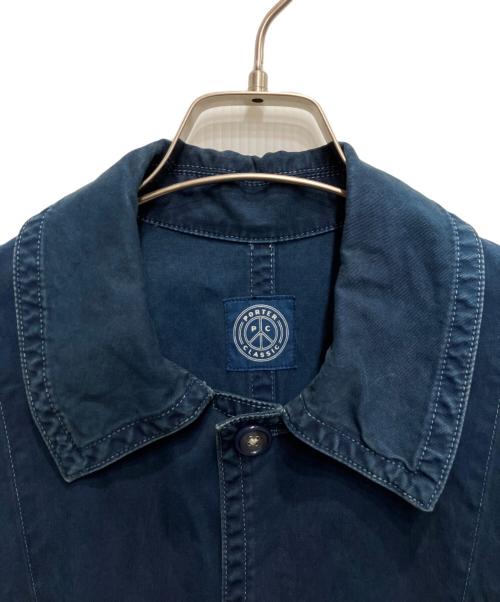 Porter Classic（ポータークラシック）Porter Classic (ポータークラシック) コットンステンカラーコート インディゴ サイズ:Sの古着・服飾アイテム