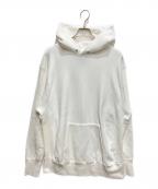 ATONエイトン）の古着「ガーメントダイ裏毛フーディ」｜ホワイト