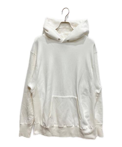 ATON（エイトン）ATON (エイトン) ガーメントダイ裏毛フーディ ホワイト サイズ:06の古着・服飾アイテム