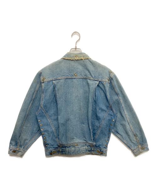 HOUSTON（ヒューストン）HOUSTON (ヒューストン) スタッズデニムジャケット インディゴ サイズ:Mの古着・服飾アイテム