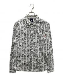 stussy（ステューシー）の古着「総柄プリントシャツ」｜ホワイト