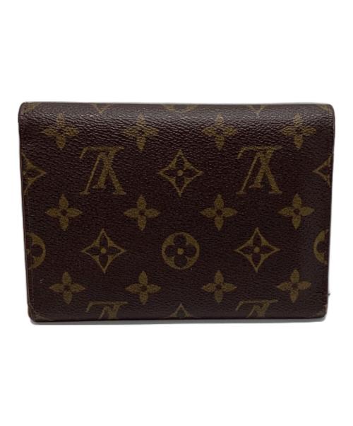 LOUIS VUITTON（ルイ ヴィトン）LOUIS VUITTON (ルイ ヴィトン) ポルトトレゾール エテュイ パピエ3つ折り財布 ブラウンの古着・服飾アイテム