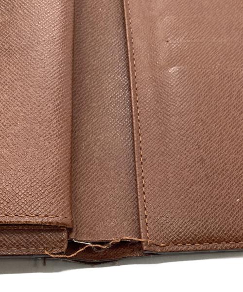 LOUIS VUITTON（ルイ ヴィトン）LOUIS VUITTON (ルイ ヴィトン) ポルトトレゾール エテュイ パピエ3つ折り財布 ブラウンの古着・服飾アイテム