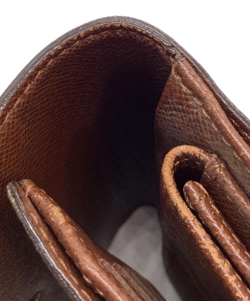 LOUIS VUITTON（ルイ ヴィトン）LOUIS VUITTON (ルイ ヴィトン) ポルトトレゾール エテュイ パピエ3つ折り財布 ブラウンの古着・服飾アイテム