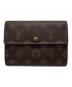 LOUIS VUITTON（ルイ ヴィトン）の古着「ポルトトレゾール エテュイ パピエ3つ折り財布」｜ブラウン