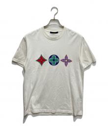 LOUIS VUITTON（ルイ ヴィトン）の古着「マルチカラーモノグラムプリントTシャツ」｜ホワイト