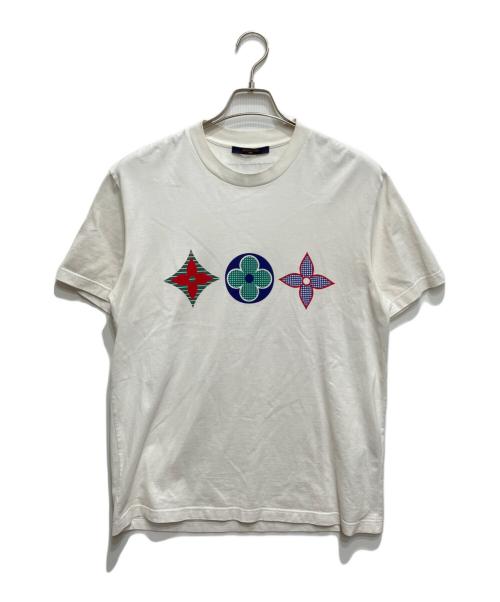 LOUIS VUITTON（ルイ ヴィトン）LOUIS VUITTON (ルイ ヴィトン) マルチカラーモノグラムプリントTシャツ ホワイト サイズ:Mの古着・服飾アイテム