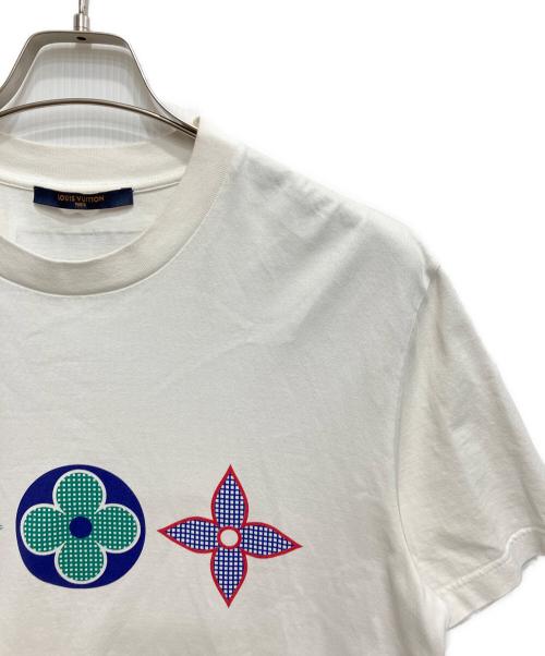 LOUIS VUITTON（ルイ ヴィトン）LOUIS VUITTON (ルイ ヴィトン) マルチカラーモノグラムプリントTシャツ ホワイト サイズ:Mの古着・服飾アイテム