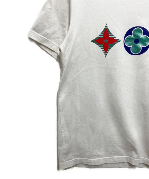 LOUIS VUITTON（ルイ ヴィトン）LOUIS VUITTON (ルイ ヴィトン) マルチカラーモノグラムプリントTシャツ ホワイト サイズ:Mの古着・服飾アイテム
