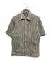 KITH（キス）の古着「Bubble Check Short Sleeve Boxy Collared Overshirt」｜ホワイト×ブラック