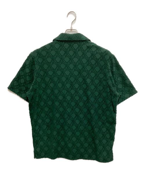 KITH（キス）KITH (キス) エンブロイダリー オープンカラーシャツ グリーン サイズ:Sの古着・服飾アイテム
