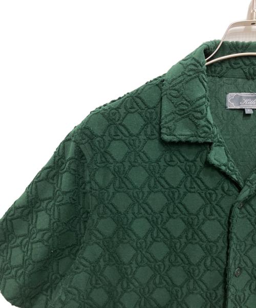 KITH（キス）KITH (キス) エンブロイダリー オープンカラーシャツ グリーン サイズ:Sの古着・服飾アイテム