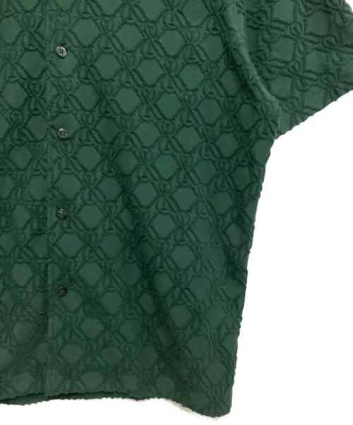 KITH（キス）KITH (キス) エンブロイダリー オープンカラーシャツ グリーン サイズ:Sの古着・服飾アイテム