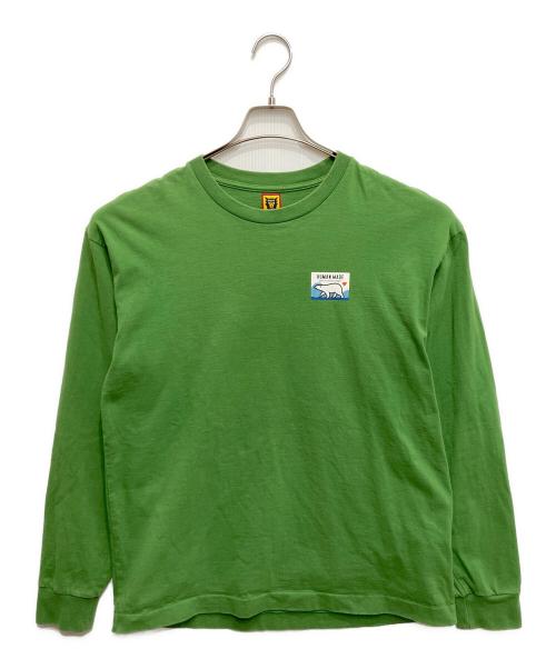 HUMAN MADE（ヒューマンメイド）HUMAN MADE (ヒューマンメイド) Polar Bear T Shirt グリーン サイズ:Lの古着・服飾アイテム