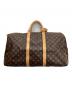 LOUIS VUITTON（ルイ ヴィトン）の古着「キーポル50 トラベルバッグ」｜ブラウン