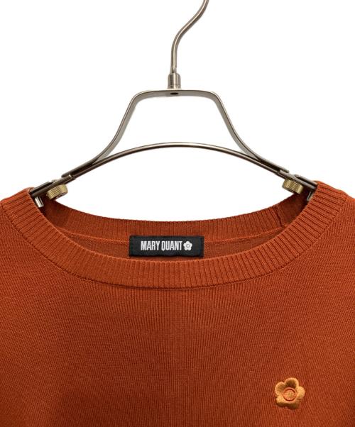 MARY QUANT（マリークヮント）MARY QUANT (マリークヮント) 異素材切替ニット ブラウン サイズ:Mの古着・服飾アイテム