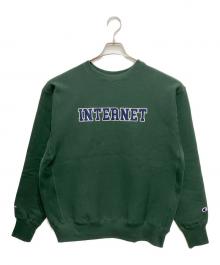 Champion REVERSE WEAVE×mercedes anchor inc.（チャンピオン リバース ウィーブ×メルセデス アンカー インク）の古着「クルーネックスウェット」｜グリーン