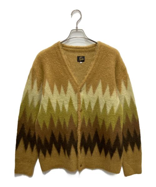 Needles（ニードルズ）Needles (ニードルズ) Mohair Cardigan - Zigzag ベージュ サイズ:Lの古着・服飾アイテム