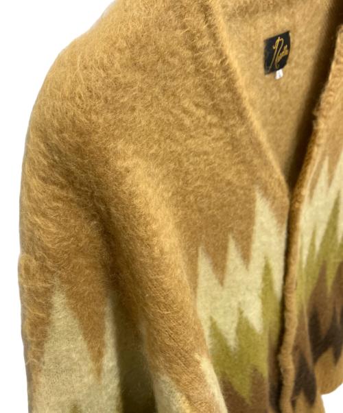 Needles（ニードルズ）Needles (ニードルズ) Mohair Cardigan - Zigzag ベージュ サイズ:Lの古着・服飾アイテム