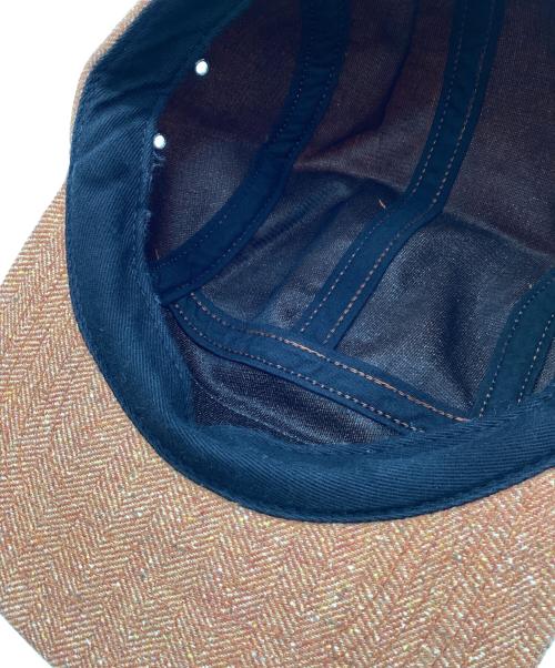 SUPREME（シュプリーム）Supreme (シュプリーム) Herringbone Donegal Camp Cap オレンジの古着・服飾アイテム