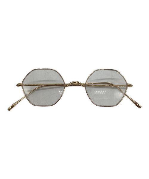 金子眼鏡（カネコガンキョウ）金子眼鏡 (カネコガンキョウ) URBAN RESEARCH (アーバンリサーチ) 別注オクタゴン眼鏡 ゴールドの古着・服飾アイテム