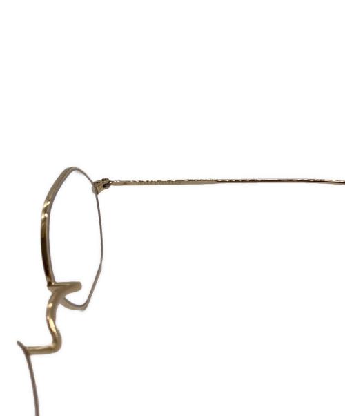 金子眼鏡（カネコガンキョウ）金子眼鏡 (カネコガンキョウ) URBAN RESEARCH (アーバンリサーチ) 別注オクタゴン眼鏡 ゴールドの古着・服飾アイテム