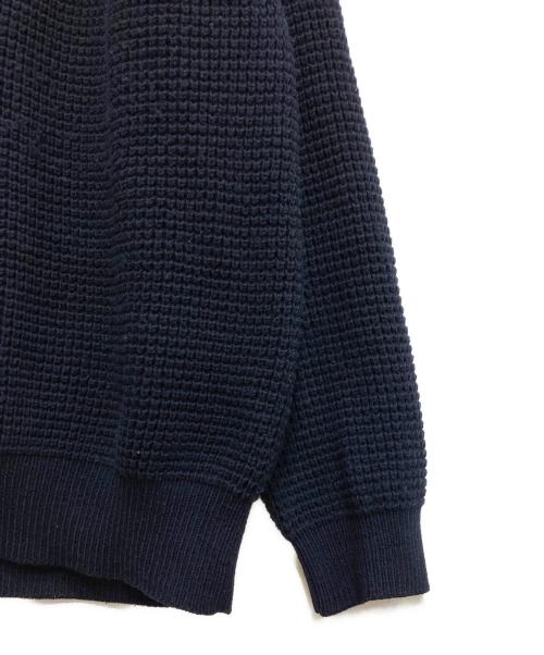 Y's for men（ワイズフォーメン）Y's for men (ワイズフォーメン) ラグランステッチウールニット ネイビー サイズ:3の古着・服飾アイテム