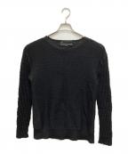 MASAKI MATSUSHIMA HOMMEマサキマツシマオム）の古着「袖ケーブル切替ニット」｜ブラック