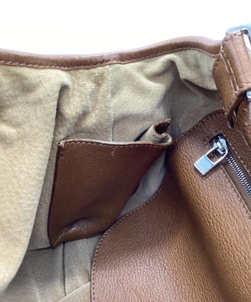 HIROFU（ヒロフ）HIROFU (ヒロフ) ハンドバッグ ブラウンの古着・服飾アイテム