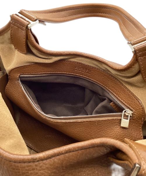 HIROFU（ヒロフ）HIROFU (ヒロフ) ハンドバッグ ブラウンの古着・服飾アイテム